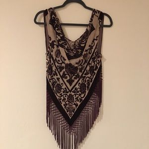 Sheer velvet tank, blouse, top